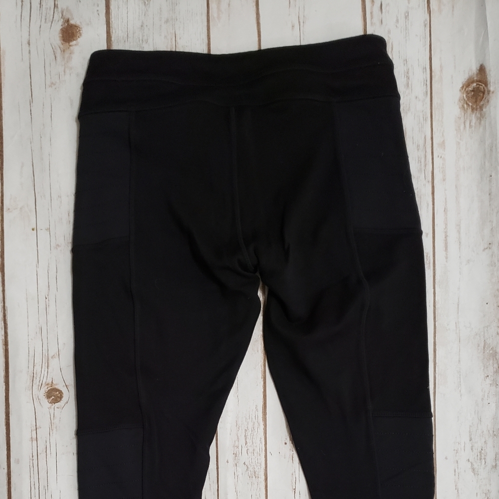 Athleta • Black Trailsetter Ponte Moto Stretch Pant size 2 - Picture 7 of 8